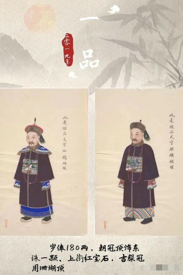 清代各式官服最新收藏价值图赏，清朝服饰女装图片（清代各品级官服图样）