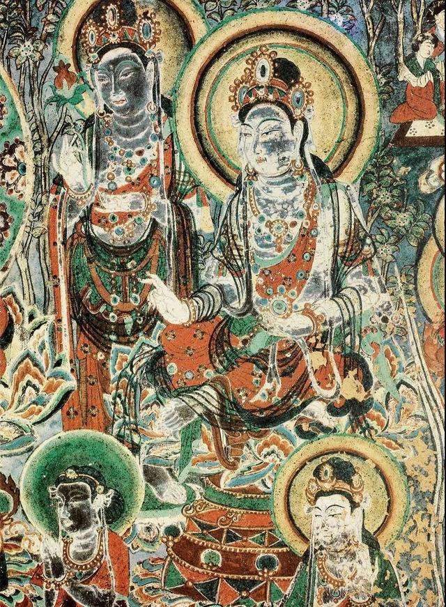 敦煌壁画图片大全，敦煌飞天壁画高清图（敦煌壁画对于中国画坛的影响）