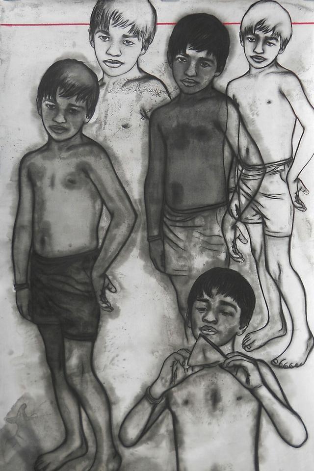如何画大海里的轮船，如何画大海里的轮船简笔画（儿童节漫画作品）