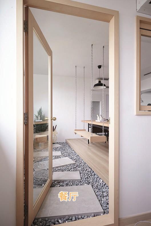 客厅地砖铺贴效果图，卫生间瓷砖花片效果图（没院子也能有室内景观）