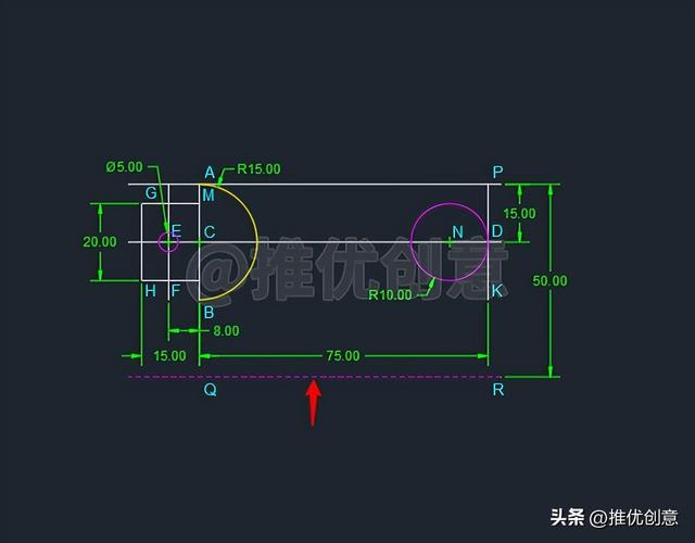 简单的cad制图，cad简单绘图教程（按照大步骤来绘图）