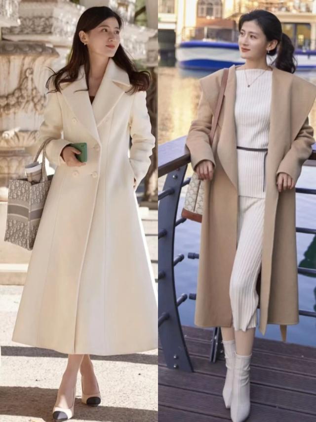 毛呢大衣怎么搭配，中款毛呢大衣怎么搭配（一看就很优雅的呢大衣造型）