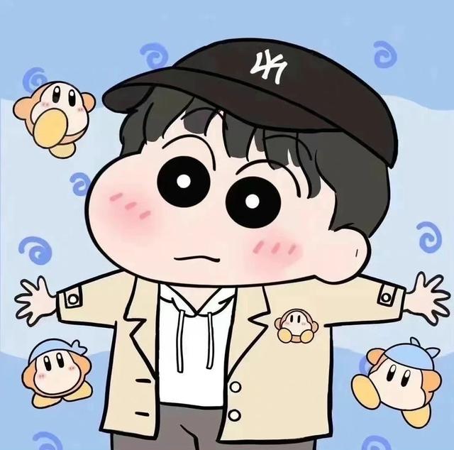 蜡笔小新的情侣头像，蜡笔小新可爱情侣头像微信（敲可爱の蜡笔小新系列情侣头像）