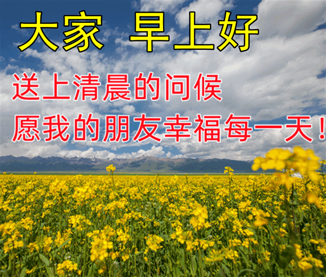 朋友圈动态背景，微信朋友圈动态背景怎么设置（夏日早上好动态祝福图片）