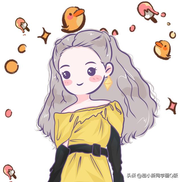 浪妹。，微信头像，浪妹。（乘风破浪3小姐姐简笔画小头像来一波）