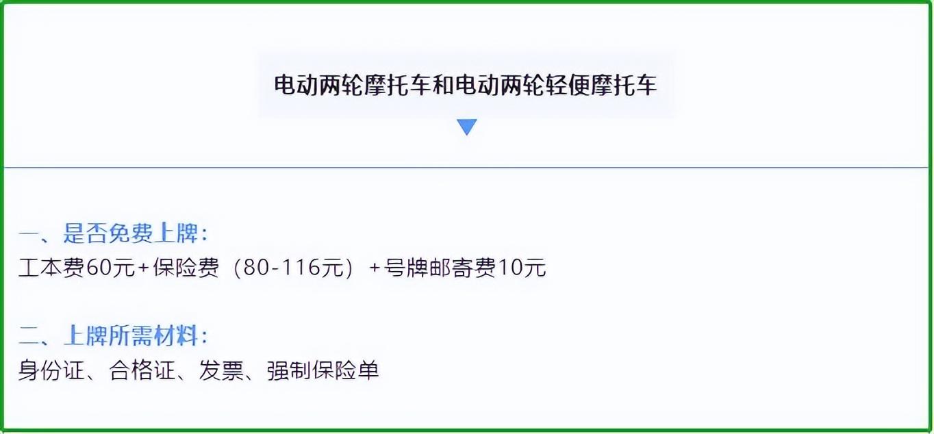 电动车上牌照需要什么手续？上牌照流程、资料，一次性说明白