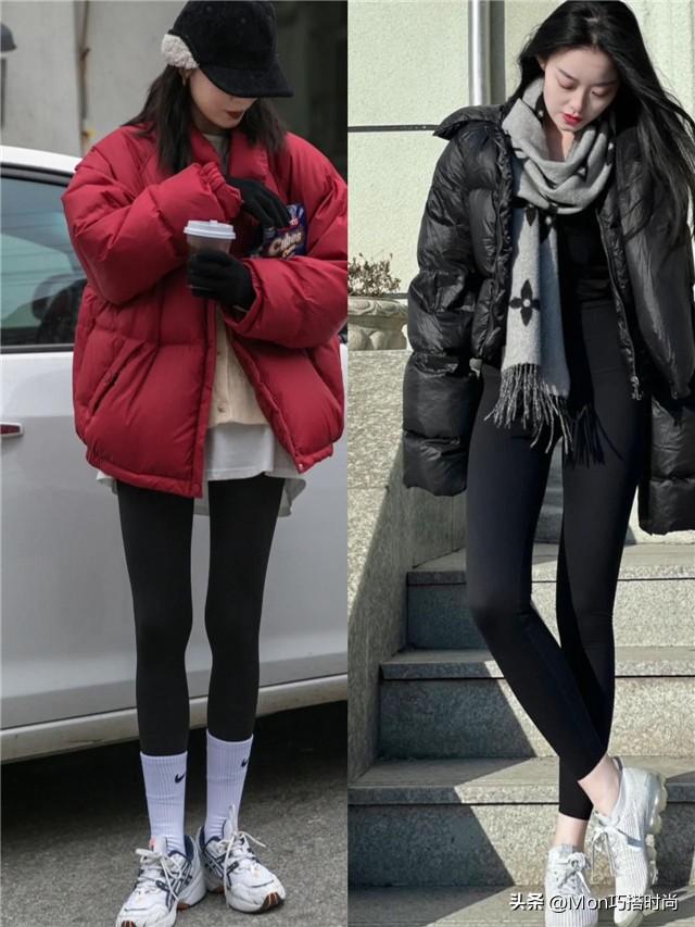 老爹鞋搭配什么裤子穿好看，老爹鞋穿什么裤子好看（“羽绒服+鲨鱼裤+老爹鞋”=今年最火的穿搭）