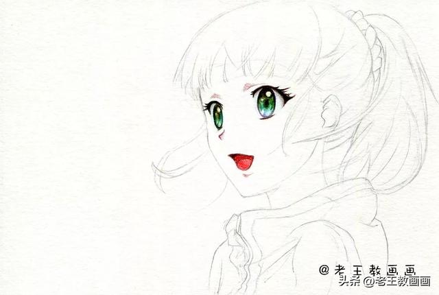 画漫画人物女生，动漫人物怎么画详细教程女生（教你画一个可爱的小女孩）