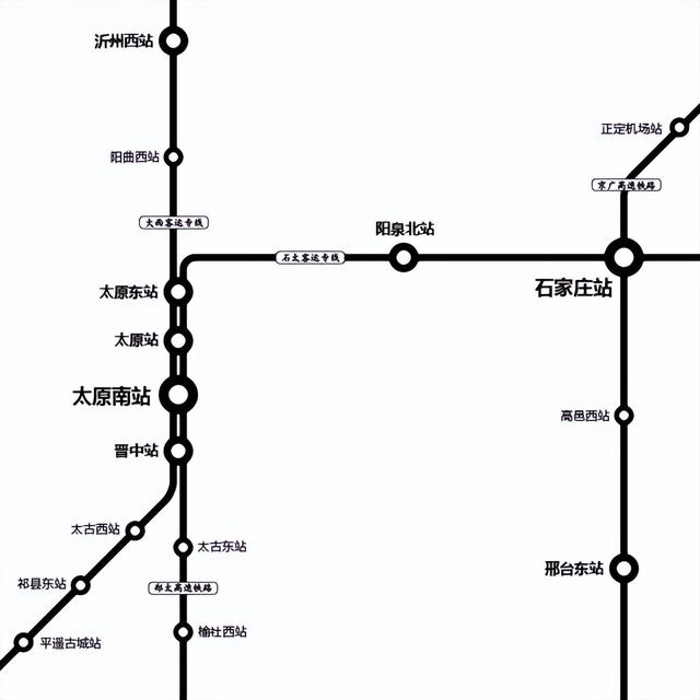 南京到太原高铁经过哪些城市，高铁线路全图<运行版>