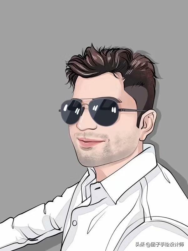 帅哥动漫图片头像，帅哥卡通头像（换一换你的微信头像中年男士真人手绘卡通漫画头像）