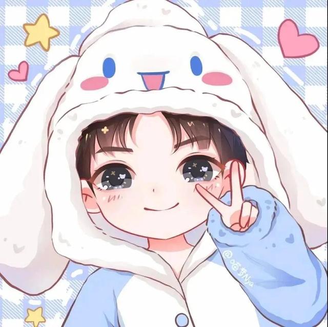 微信头像情侣专用一对，适合情侣的微信头像一对  守护你一生（这辈子就跟我在一起吧）