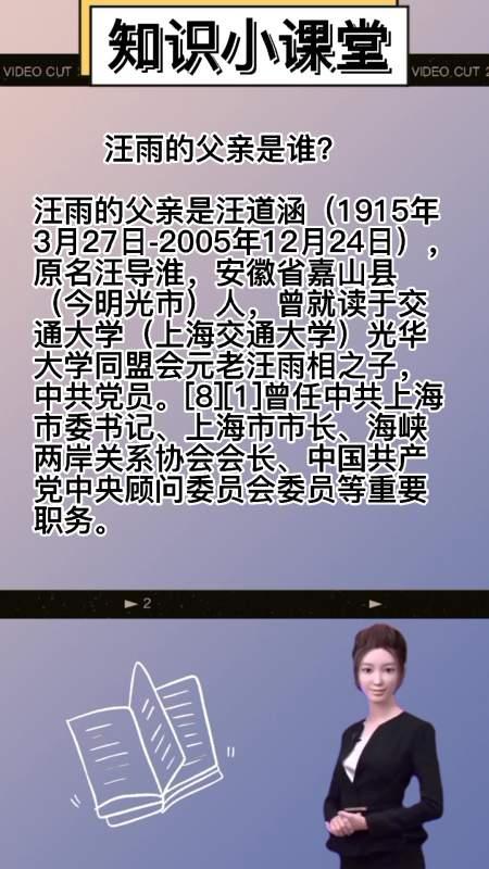 现在的汪雨，汪雨的老婆是干什么的（看到汪雨现在的样子）