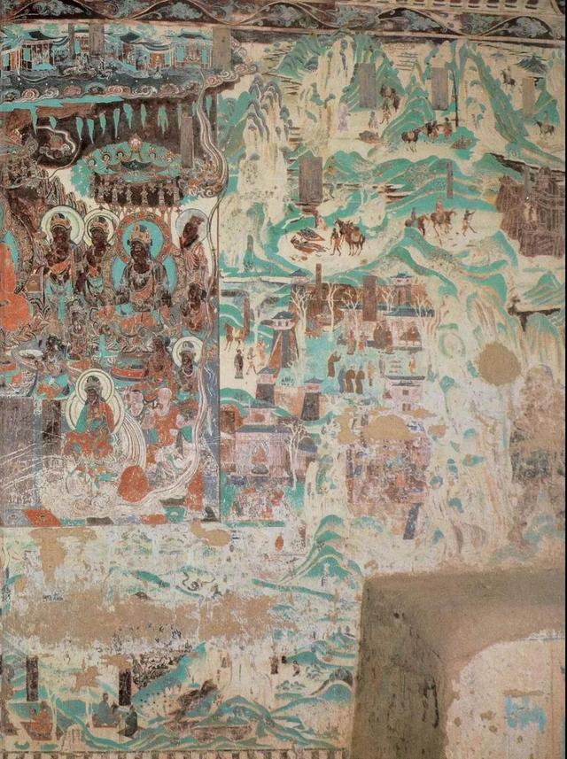敦煌壁画图片大全，敦煌飞天壁画高清图（敦煌壁画对于中国画坛的影响）