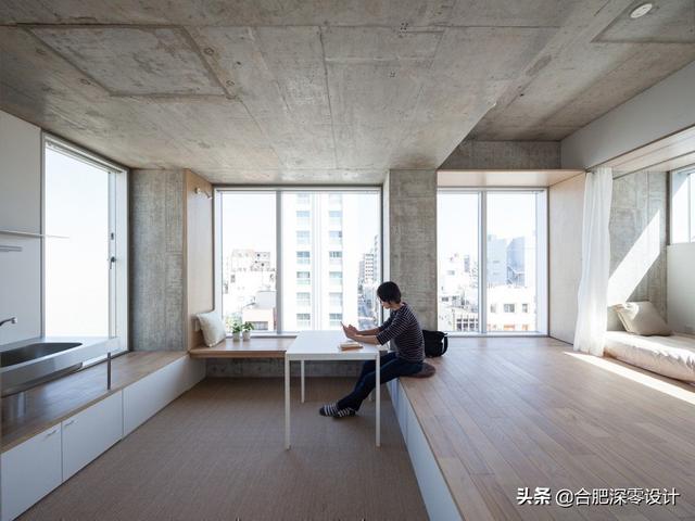 下沉式设计让客厅别具一格，也不耽误会客用餐
