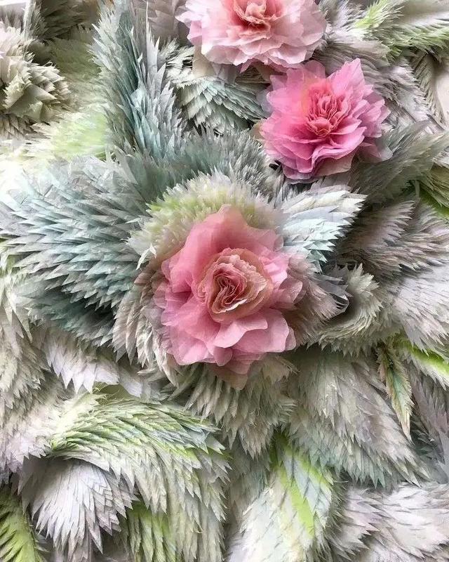 用卫生纸怎么做花，怎样用卫生纸做白花（她用纸种花，美成了童话）