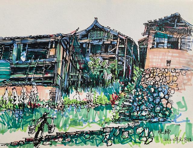 马克笔干了怎么办，马克笔干了怎么擦掉（如何快速上手马克笔淡彩速写）