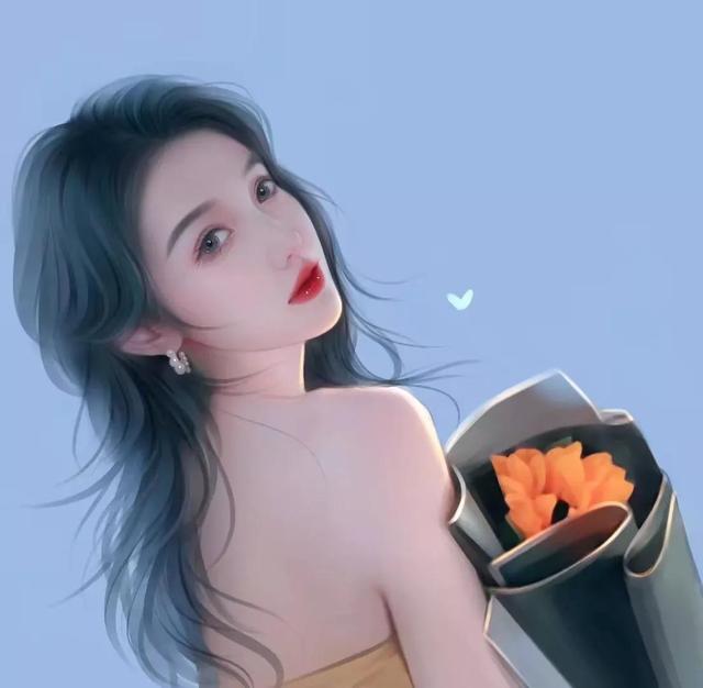 超好看的真人头像女生 我爱你，没有什么目的，只是爱你，好看的真人头像女可爱微信（真人手绘女生头像）