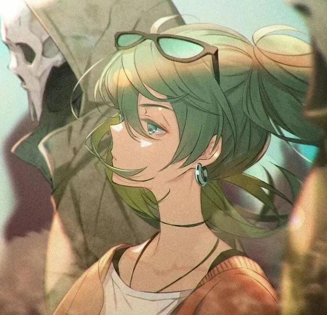 绿色系女生头像，绿色系女生头像二次元微信（绿色系动漫女生头像绝绝子）