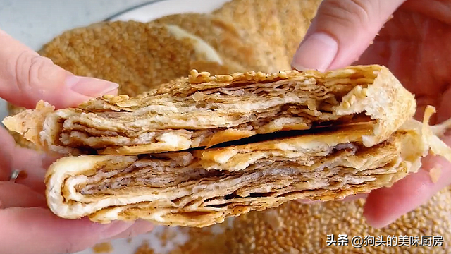 香酥芝麻烧饼的做法和配方，正宗油酥烧饼的做法和配方（分享自制麻酱烧饼）