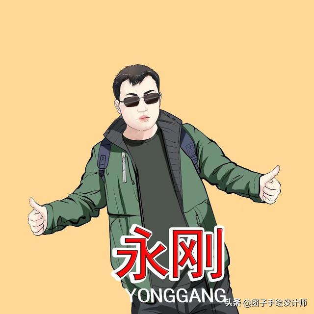 男生真人动漫头像微信，男生真人动漫头像（换一换你的微信头像中年男士真人手绘卡通漫画头像）