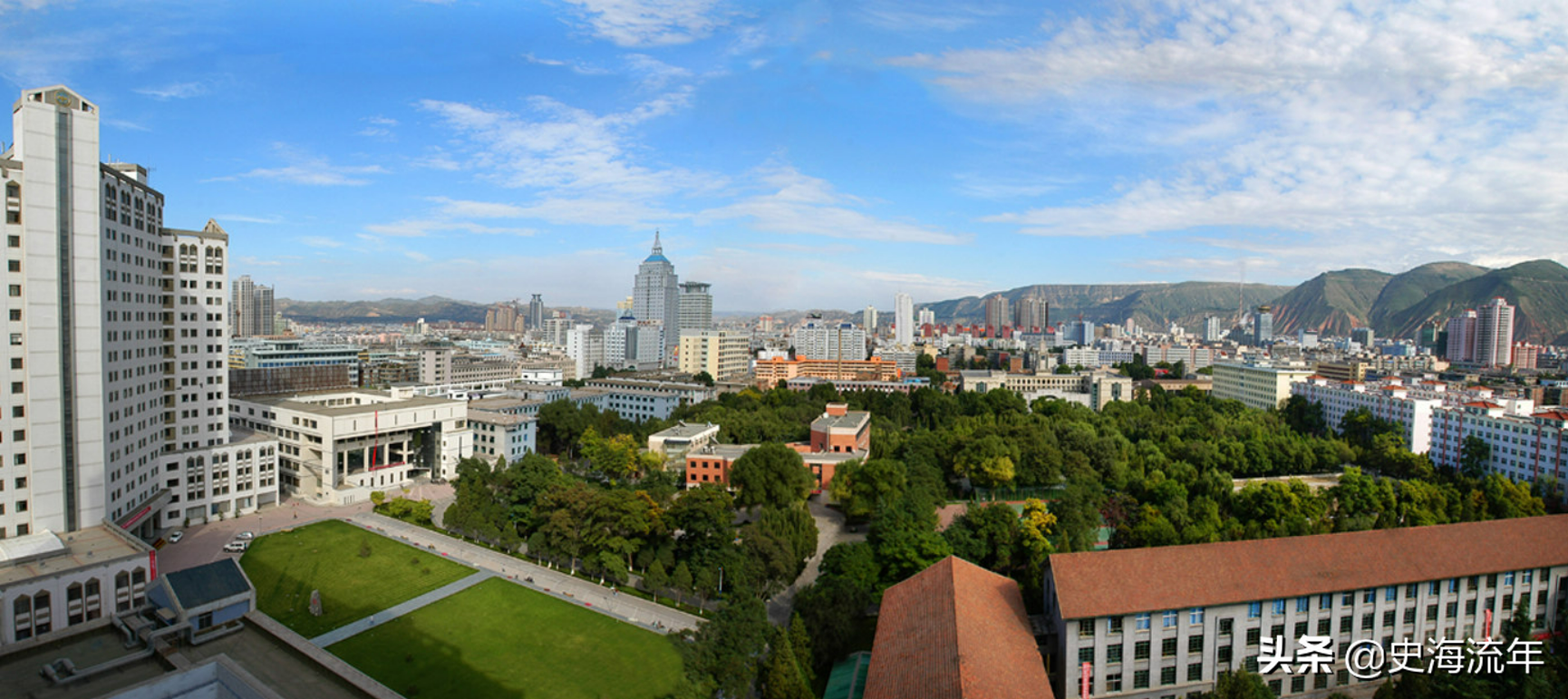 青海大学校园风光图片