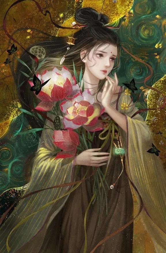 如何画古风美女，怎样绘画古代美女（看一眼就想收藏的古风手绘）