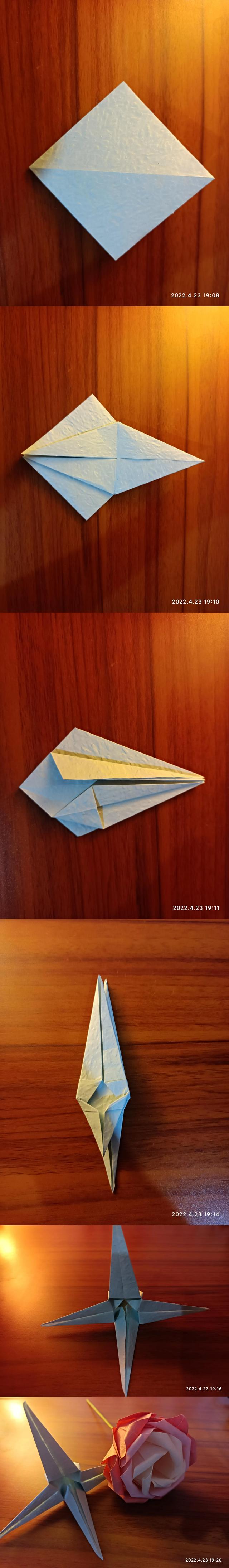 玫瑰花怎么折最简单的折法，玫瑰花怎么折最简单的折法,用卫生纸（漂亮的玫瑰花手工折纸教程）