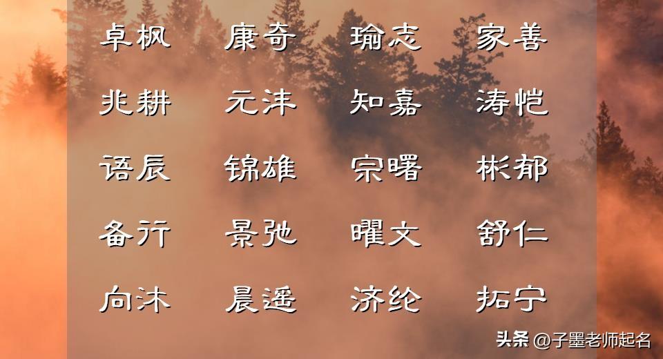 带会字好听到爆的男孩名 带会的名字男孩名字