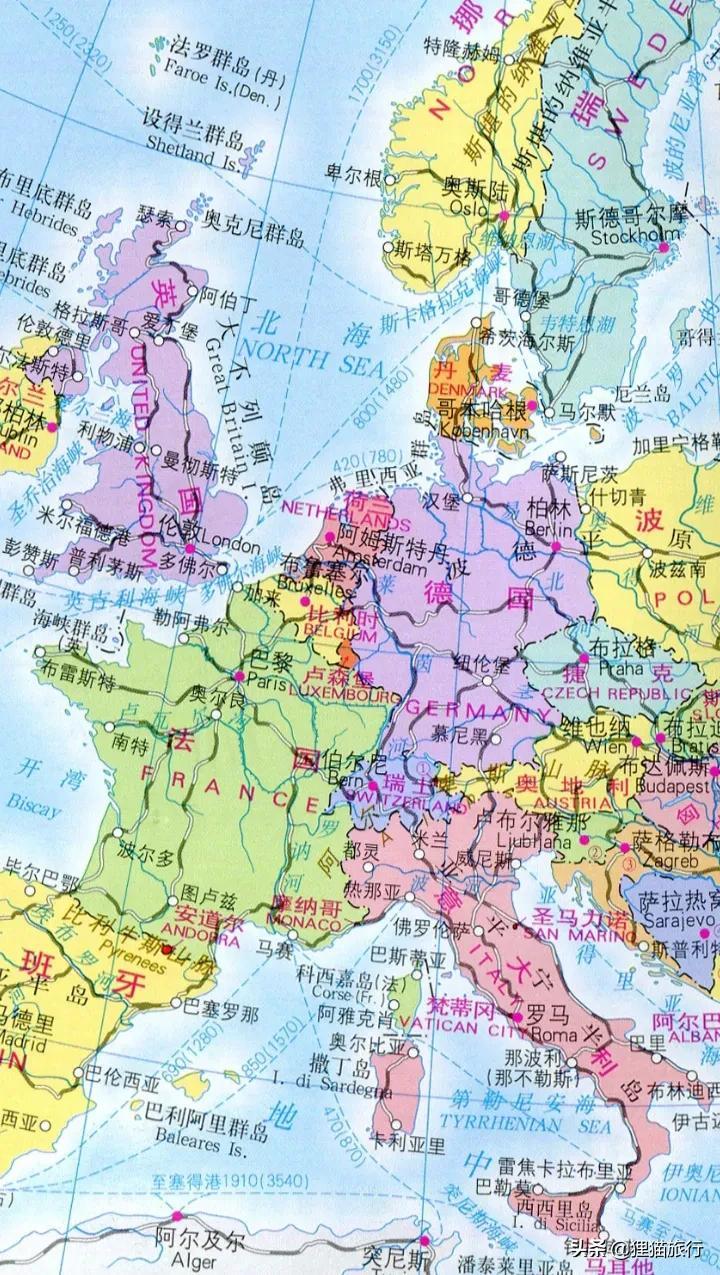 欧洲国家面积排名(欧洲的领土面积有多大)