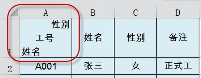 excel表头，如何制作excel自带表头（斜线表头，看完不愁）
