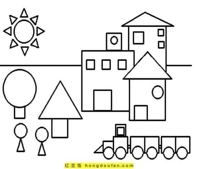 七巧板拼成正方形,七巧板怎么拼正方形(12张七巧板创意简笔画)