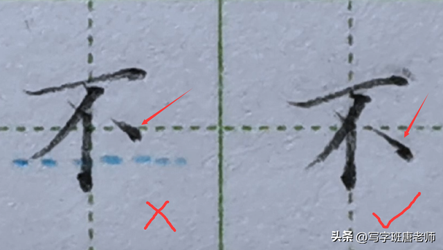 低的笔画顺序，厉的笔画顺序（基本笔画“点”并不都是要写短的）