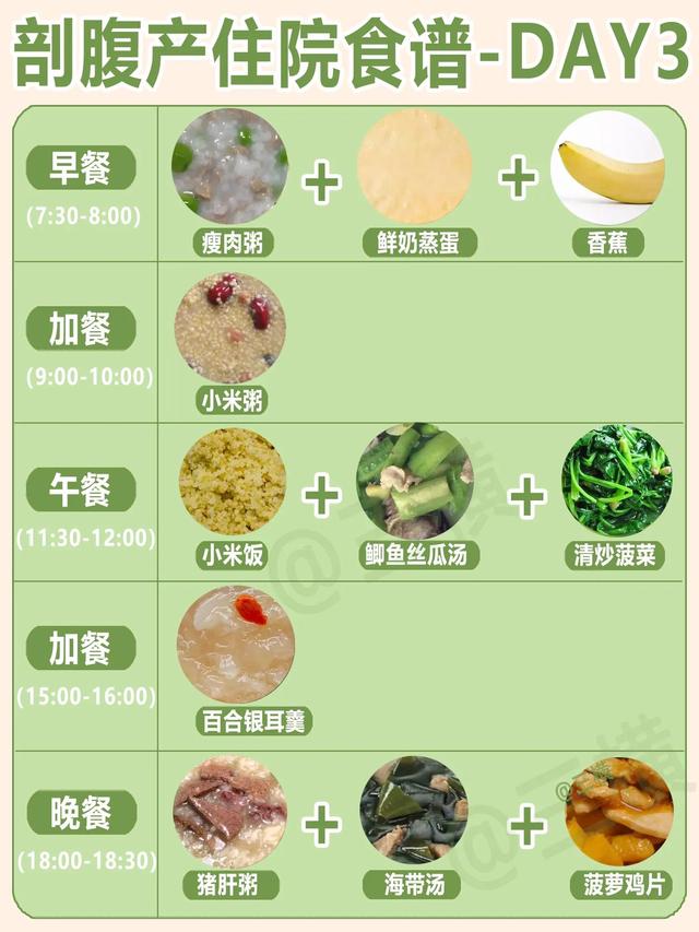 产后饮食食谱，产后饮食食谱大全图片（这份产后每日食谱请收好）