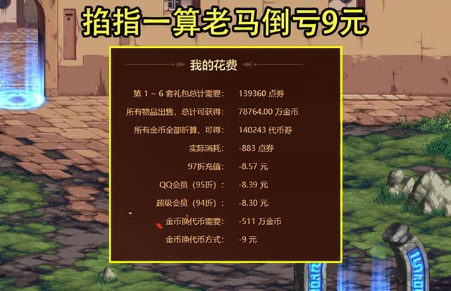 dnf第13期稀有装扮，第1天不会超过1E金币