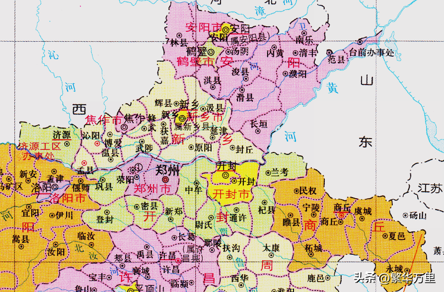 河南几个市(河南18地市108县)