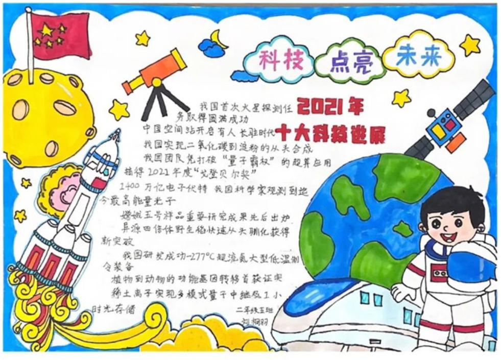 科技與生活手抄報內容（6-12歲科技畫一等獎）