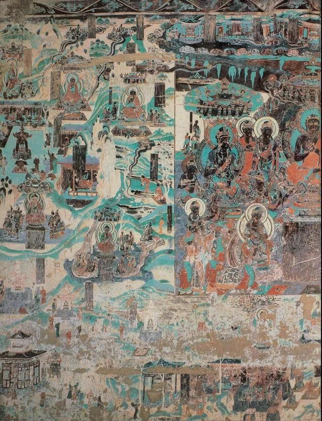 敦煌壁画图片大全，敦煌飞天壁画高清图（敦煌壁画对于中国画坛的影响）