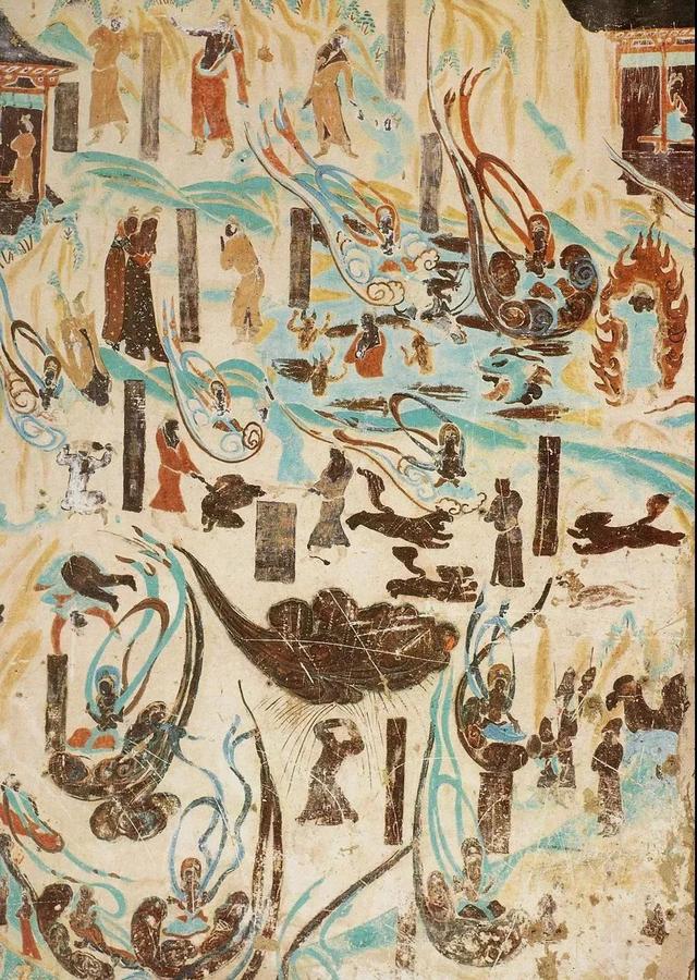敦煌壁画图片大全，敦煌飞天壁画高清图（敦煌壁画对于中国画坛的影响）