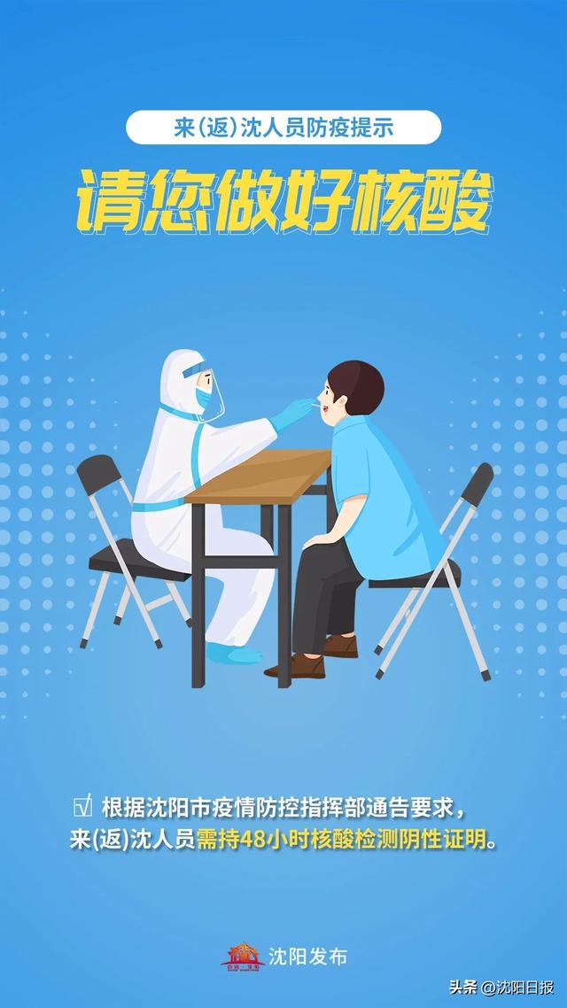 沈阳疫情今天最新情况，沈阳疫情最新消息（第六轮区域全员核酸检测结果均为阴性）