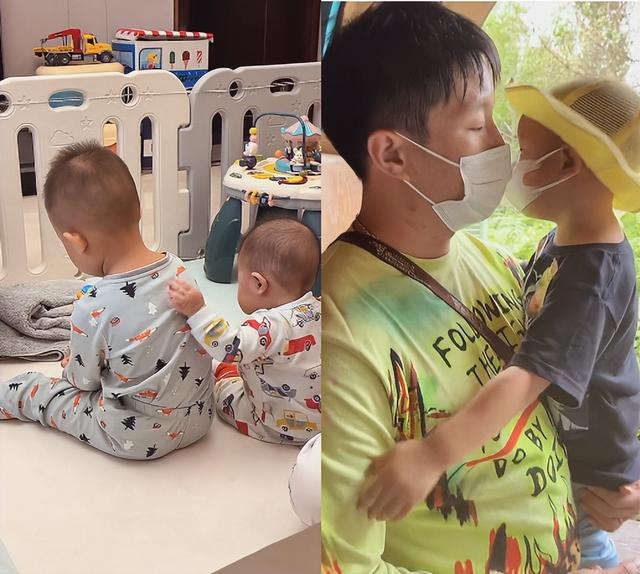 烧饼夫妇豪宅内跳操！老婆穿紧身裤双腿纤细，身后晾一排衣服抢镜