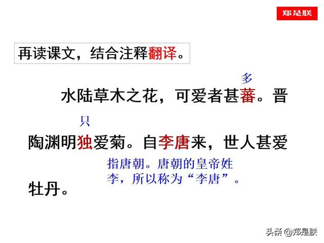 爱莲说原文朗读，爱莲说拼音版原文（部编人教版七年级语文下第17课《爱莲说》周敦颐-诵读+课件）