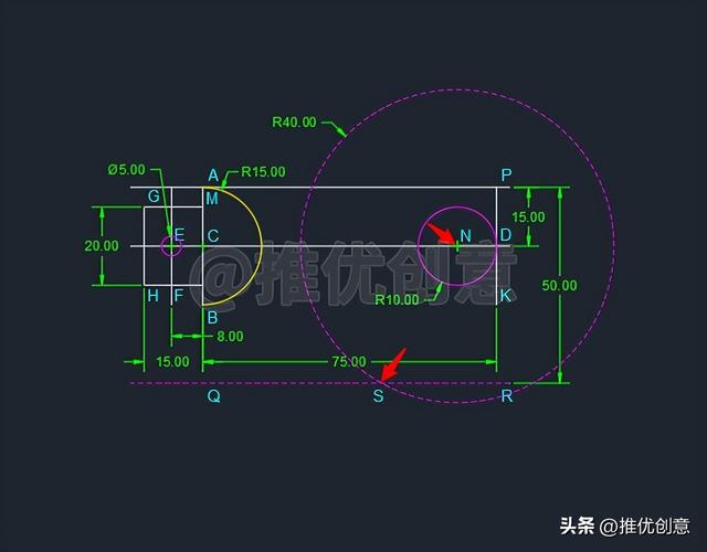 简单的cad制图，cad简单绘图教程（按照大步骤来绘图）