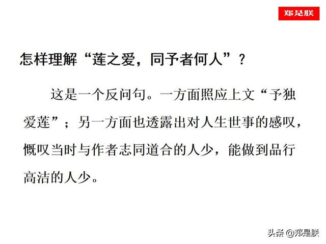爱莲说原文朗读，爱莲说拼音版原文（部编人教版七年级语文下第17课《爱莲说》周敦颐-诵读+课件）