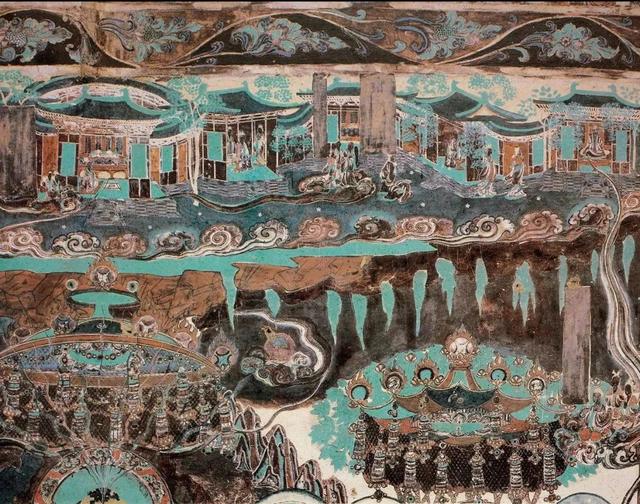 敦煌壁画图片大全，敦煌飞天壁画高清图（敦煌壁画对于中国画坛的影响）