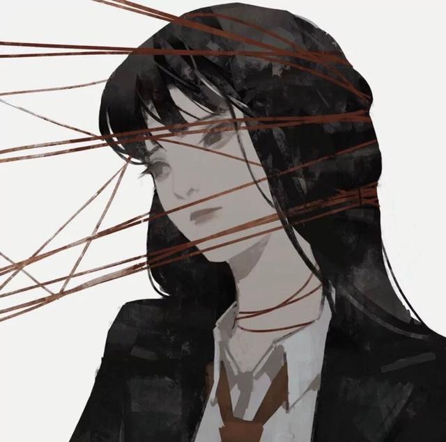 二次元男生头像，二次元丧系男头/黑白微信（有点丧的男生动漫头像）