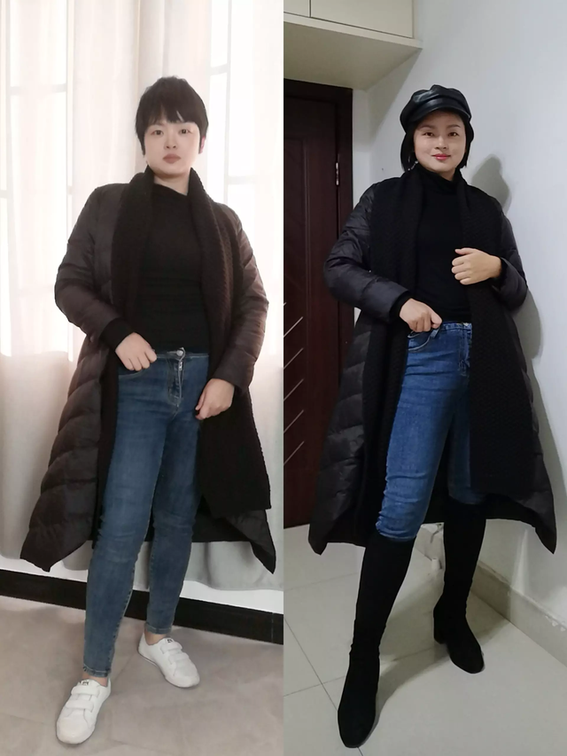 长款卫衣怎么搭配，黑色长款卫衣怎么搭配（黑色长款羽绒服的一衣多搭）