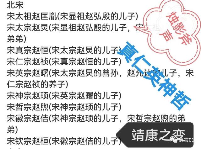 大宋皇帝顺序表及名字是怎样的，大宋帝王排序（一句话记住北宋的九位皇帝）