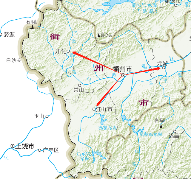浙江六个海岛县，浙江江山、开化、龙游、岱山、嵊泗5县综合分析