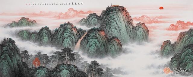 沙发后背挂什么画最吉祥，沙发后背挂什么画最佳（力荐这四款寓意好的山水画）