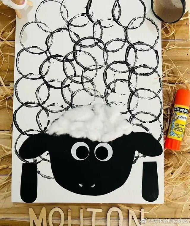 7-12岁儿童手工画，童真动物绘